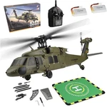 Wltoys K170 UH-60L 2.4GHZ 4CH Brushless Military Rc Helicopter Rtf, 6-AXIS Gyro. Fixed Price $92.72.