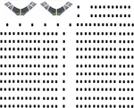 Bsmodelle 100021 - 1/100 Boeing 747 Windows Decal For Aircraft Scale Kit. Fixed Price $20.99.