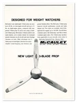 Print Mccauley 3-BLADE Propellor Dayton Ohio Vintage 1965 Advertisement. Fixed Price $7.28.