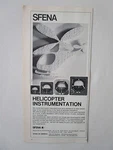 3/1973 Pub Sfena Velizy Helicopter Instrumentation Indicator Original Ad. Fixed Price $11.63.