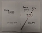 Cessna 1963 Model 210C Owner's Manual-reproduction. Fixed Price $9.20.