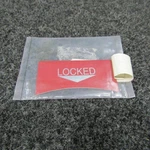 581-560 (use: 47059-000) Piper PA-31T Door Lock Placard (new Old Stock) (C20). Fixed Price $39.20.