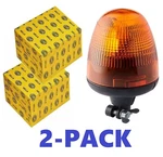 Hella 2-PACK Halogen Rotating Beacon Kl Rotaflex 24V Pipe-neck 2RL 006 846-011. Fixed Price $199.00.