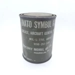 Socony Mobil Oil Vintage Can Nato Symbol G-382 Aircraft Grease 1950'S. Fixed Price $32.50.