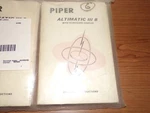 (six) Piper Altimatic Iii B With Glideslope Coupler Manuals 753-781. Fixed Price $45.00.
