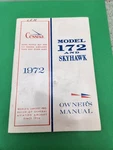 Cessna 1972 Model 172 And Skyhawk Owner's Manual Aviation Flying Aircraft. Fixed Price $19.99.