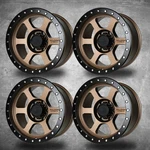4 Pack Falcon Wheels T1 Series Matte Bronze With Black Ring 6-LUG. Fixed Price $930.39.