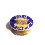 Vtg Bendix Timer Screwback Lapel Pin Blue Enamel Tone Metal. Fixed Price $24.95.