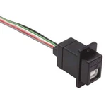 1PC L-com ECJ504B-UB Connector, Usb, Type Jack, 10 In Leads, Black, Gold. Fixed Price $25.23.