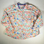 St. Johns Bay Colorful Floral Button Up Shirt Plus 2X 100% Cotton Long Sleeves. Fixed Price $24.25.