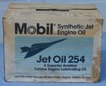 1 Case, 24 Quarts Mobil Synthetic Jet Engine Oil 254 Sealed Cans. Fixed Price $325.00.