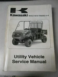Oem Kawasaki Factory Service Shop Manual 2009 Mule 4010 Trans 4X4 99924-1407-01. Fixed Price $74.99.