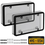 2 Pack License Plate Protector & Frame Combo, Abs Plastic Universal Cover For.... Fixed Price $13.05.