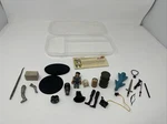 Parts Lot: Some Gi Joes, Mcfarland & Wrestling Stand, Swords, Guns, Legs - Case. Fixed Price $19.97.