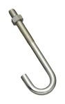 National Hardware N232-959 Zinc-plated Steel J-bolt 3/8 In. With Hex Nuts. Fixed Price $6.96.