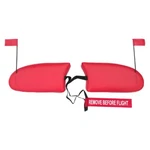Cessna 150H Cowl Plugs W/ Rbf Streamer (color: Red). Fixed Price $169.95.