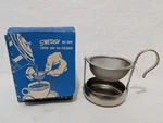 Vintage Swedish No-drip Strainer Coffee Tea Nickle Plated Steel Main Tool Nos. Fixed Price $9.99.