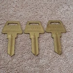 U.s. US21SB-US1 Key Blanks (lot Of 3) Locksmith Nos. Fixed Price $12.99.