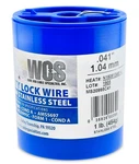 .041" Wcs Stainless Safety Lock Wire MS20995C41 One Pound Roll 221 Feet. Fixed Price $24.95.
