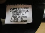 Amsafe 1-1395-02 Black Inch Wide Lap Seat Belt. Fixed Price $50.00.
