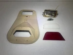 Cessna 182B Dome Light Cover 0710103-5, Red/white Lens, Switch And. Fixed Price $100.00.
