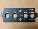 Bell Helicopter Light Transmitting Indicating Panel P/n 209-075-202-1 New. Fixed Price $64.50.