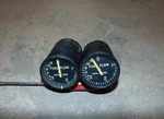 2 1960'S Military Aircraft Fuel Flow Indicators General Electric 8DJ64GAA Sub. Fixed Price $65.00.