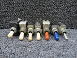 W31-X2M1G-5, ST50P, MS35058-22 Piper PA28-235 Toggle Switch Set Of 7. Fixed Price $84.00.