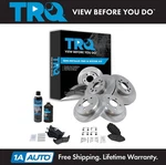 Trq Brake Pad Rotor Kit Metallic 1-3/4 Inch Clip Front Rear W/chemicals. Fixed Price $212.95.