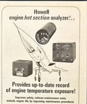 Howell Instruments Engine Hot Section Analyzer Forth Worth Tx Vtg Print Ad 1968. Fixed Price $12.41.