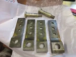 Helio Courier Aircraft 295-030-407 Wing Carry Through Safety Plates & Bolts. Fixed Price $1000.00.