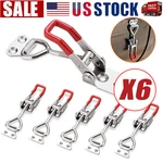 6 Heavy Duty Steel Toggle Latch Catches Adjustable Lock Clamp For Boxes Case. Fixed Price $10.60.
