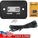 Small Waterproof Digital Hour Meter For Lawn Mower Generator Sport Motorcycle. Fixed Price $11.29.