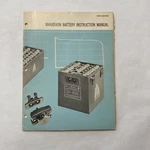Marathon Battery Instruction Manual Sintered-plate, Nickel-cadmium Batteries. Fixed Price $13.80.