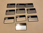 Lot Of 10 New Bendix Aviation Blank Data Plate Tag Info Metal Black. Fixed Price $26.99.