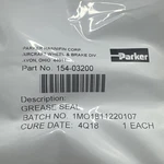 Parker 154-03200 Grease Seal W/coc. Fixed Price $192.77.