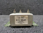 B-00333-1 (alt: 9910068-2) Lamar Overvoltage Relay With Mount (dented) (28V). Fixed Price $56.00.