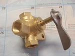 Fuel Tank Selector Valve 3/8" Thread 20761 Way Outboard Engines Boat. Fixed Price $40.80.