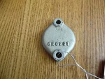Continental Engine Crankshaft Cover Pn 629201 (wi). Fixed Price $17.00.