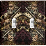 Metal Light Switch Outlet Cover Wall Plate Vintage King Of Clubs Sword SAN163. Fixed Price $16.19.