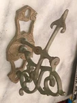 Victorian Cast Brass Swivel Bell Ring Bracket Hardware. Fixed Price $144.00.