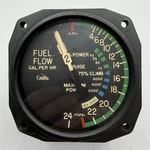 Cessna Fuel Flow Gauge Dual Engine 0-24 Gph Aircraft Instrument CM2650. Fixed Price $299.99.