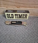 Schrade Timer Pioneer Sawcut Handles Folding Pocket Knife New Box. Fixed Price $29.95.