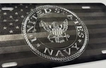 Combo Laser Etched & Diamond Engraved Us Navy Seal Tag Vanity License Plate Gift. Fixed Price $32.00.