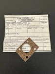 Cessna Aircraft Fuel Selector Valve Gasket, P/n 0513125 (new Surplus) (st). Fixed Price $17.00.