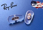Brand New Authentic Rayban Eyeglasses Sunglasses Nose Pads Plug-in Type Silver. Fixed Price $15.99.