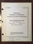 Northern Engraving Fuel Psi Gauge 88-G-518, AN-5771-1 Pn 115 Service Manual. Fixed Price $103.35.