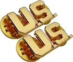 Us U.s Letters Army Military Officer Collar Gold Pins Set Signina Badge. Fixed Price $14.99.