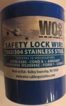 Aircraft Safety Lock Wire MS20995C41 Lb. Roll 041" Diameter T302/304 Ss New. Fixed Price $21.12.