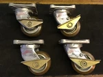 (4) Aerol S5-0-6-IL4 Locking Swivel Casters Great CONDITION....4 Wheels.. Fixed Price $549.00.